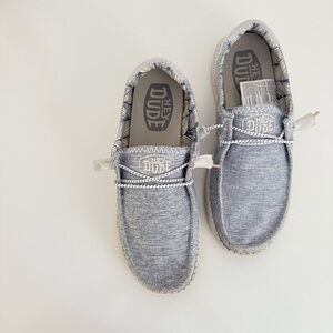 Hey Dude Womens Wendy Star Azora Shoes Blue Gray Size 9 Slip On Comfort